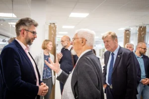 Geologijos muziejaus Vievyje 45-mečio minėjimo akimirkos.